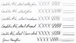 Conklin Endura Deco Crest Fountain Pen - Blue 31 Conklin Endura Deco Crest Fountain Pen - Blue -Office Tools ALL Conklin 6 JoWo Steel EF F M B S Omniflex 32696be0 1892 467c 902c 43d65343ecd0