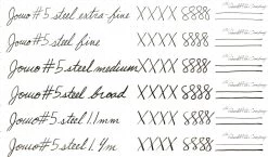 Goulet #5 Steel Nib - Silver -Office Tools ALL Jowo 5 Steel