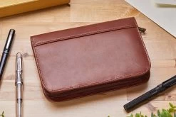 Aston Leather 10 Slot Pen Case - Cognac -Office Tools AstonLeather 10PenCase Congac 1