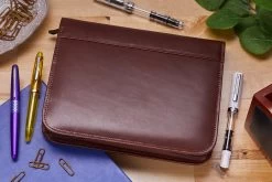 Aston Leather 20 Slot Pen Case - Cognac -Office Tools AstonLeather 20PenCase Congac 1
