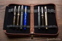 Aston Leather 10 Slot Pen Case - Cognac -Office Tools AstonLeather Cognac 1