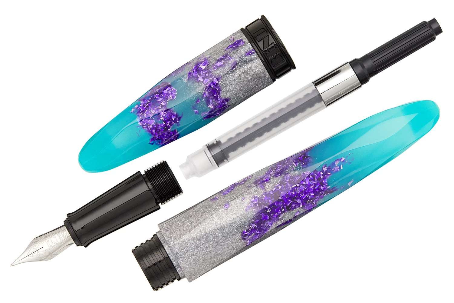 BENU Briolette Fountain Pen - Luminous Lagoon 5 BENU Briolette Fountain Pen - Luminous Lagoon - Image 3