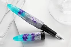 BENU Briolette Fountain Pen - Luminous Lagoon 19 BENU Briolette Fountain Pen - Luminous Lagoon -Office Tools Benu Briolette Luminous Lagoon 1