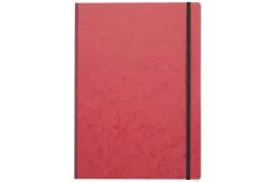 Clairefontaine Basic Clothbound A4 Notebook - Red, Lined