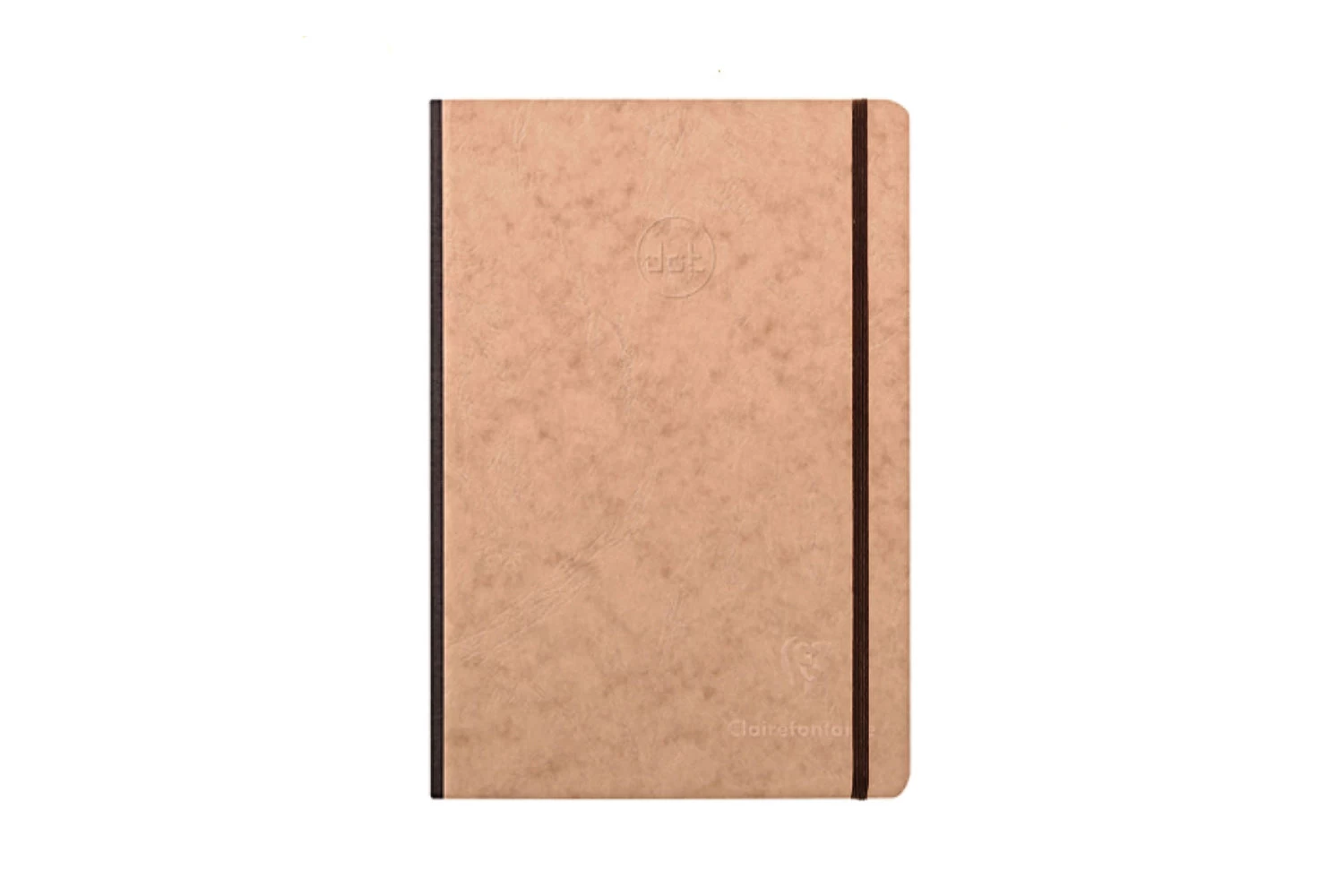 Clairefontaine Basic Clothbound A5 Notebook - Tan, Dot Grid 3 Clairefontaine Basic Clothbound A5 Notebook - Tan, Dot Grid
