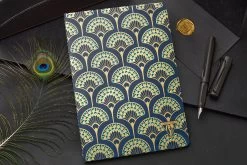 Clairefontaine Neo Deco A5 Notebook - Peacock, Lined -Office Tools Clairefontaine NeoDeco Notebook Peacock 1