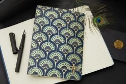 Clairefontaine Neo Deco A5 Notebook - Peacock, Lined -Office Tools Clairefontaine NeoDeco Notebook Peacock 2