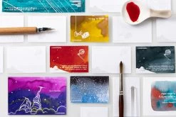 Colorverse Ink Art Cards - Hubble (Size A) -Office Tools Colorverse HubbleArtCards SizeA stock 6