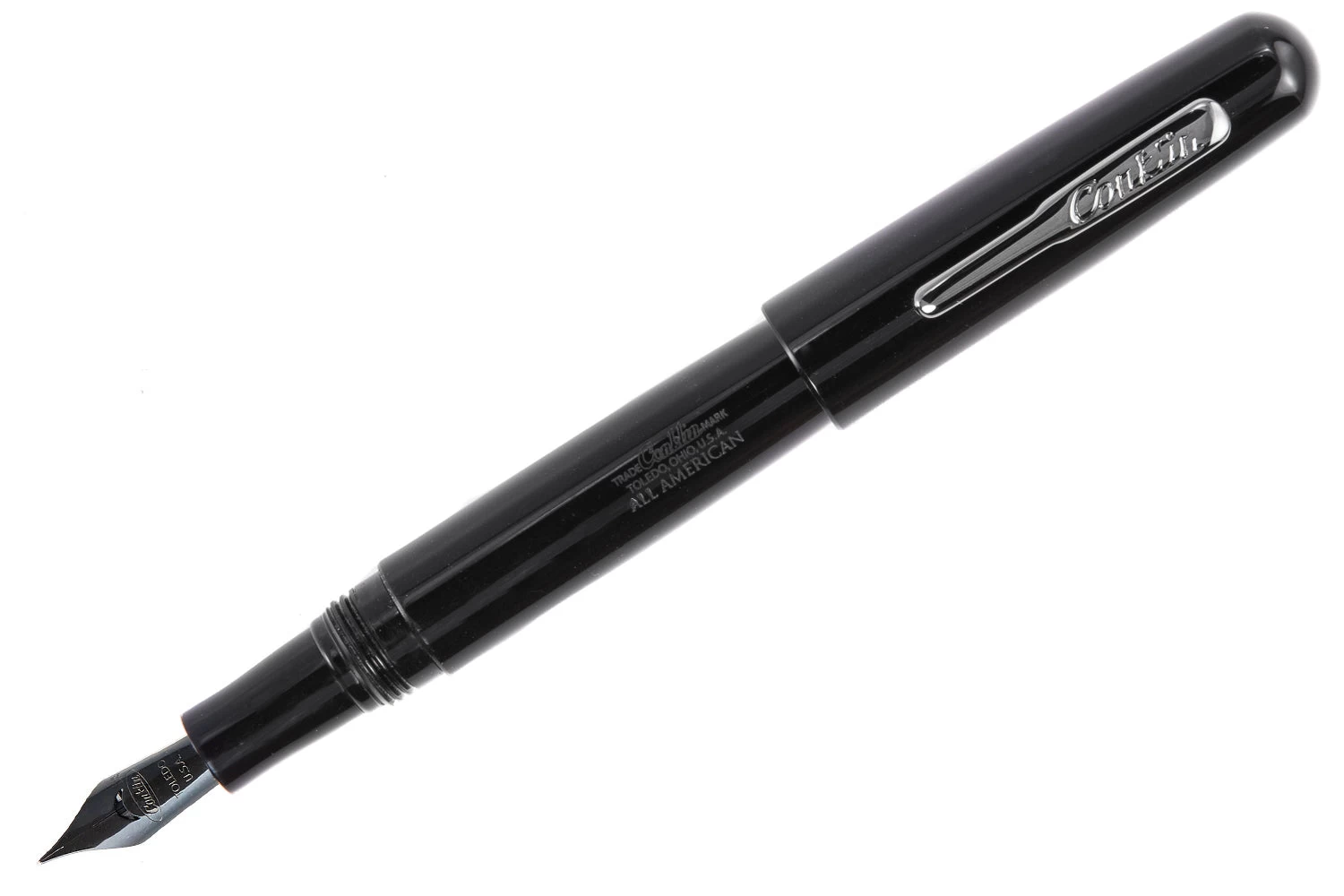Conklin All American Fountain Pen - Raven Black 8 Conklin All American Fountain Pen - Raven Black - Image 6