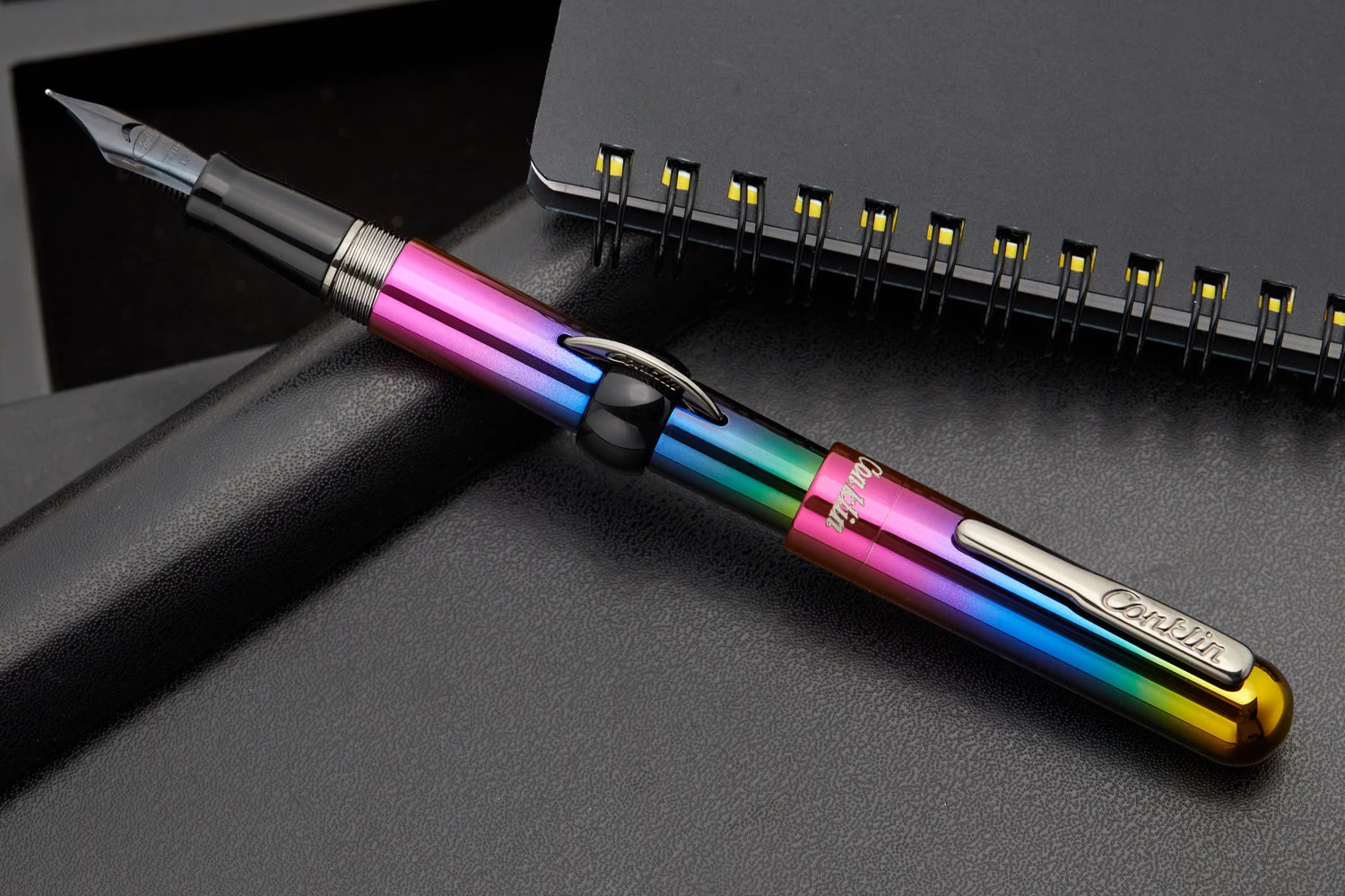 Conklin Mark Twain Crescent Filler Fountain Pen - Rainbow (Limited Edition) 6 Conklin Mark Twain Crescent Filler Fountain Pen - Rainbow (Limited Edition) - Image 4