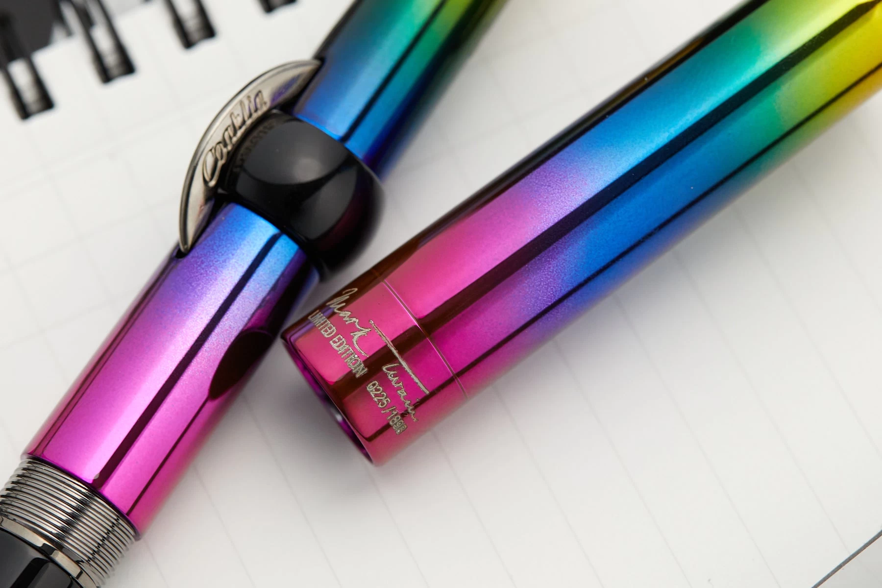 Conklin Mark Twain Crescent Filler Fountain Pen - Rainbow (Limited Edition) 8 Conklin Mark Twain Crescent Filler Fountain Pen - Rainbow (Limited Edition) - Image 6