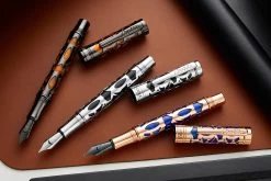 Conklin Endura Deco Crest Fountain Pen - Blue 28 Conklin Endura Deco Crest Fountain Pen - Blue -Office Tools Conklin Endura DecoCrest Black Blue Orange group 2 0513fc8e 3ad0 438a 8219 3a244e61dc6b