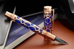 Conklin Endura Deco Crest Fountain Pen - Blue 24 Conklin Endura Deco Crest Fountain Pen - Blue -Office Tools Conklin Endura DecoCrest Blue 3
