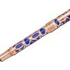 Conklin Endura Deco Crest Fountain Pen - Blue 2 Conklin Endura Deco Crest Fountain Pen - Blue -Office Tools Conklin Endura DecoCrest RoseGold Blue OW 2