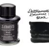 De Atramentis Document Ink Black - 45ml Bottled Ink -Office Tools DeAtramentis DocumentInk Black BS SwabText