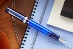 Delta DV Original Mid-Size Fountain Pen - Blue Demonstrator (Special Edition) -Office Tools Delta DV Original BlueDemo 2