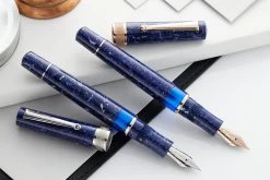 Delta Lapis Blue Celluloid Fountain Pen - Rosegold (Limited Edition) -Office Tools Delta Lapis Blue Celluloid Palladium RoseGold group 1 b2a8df57 6b5d 4233 94ba e6053af5be96