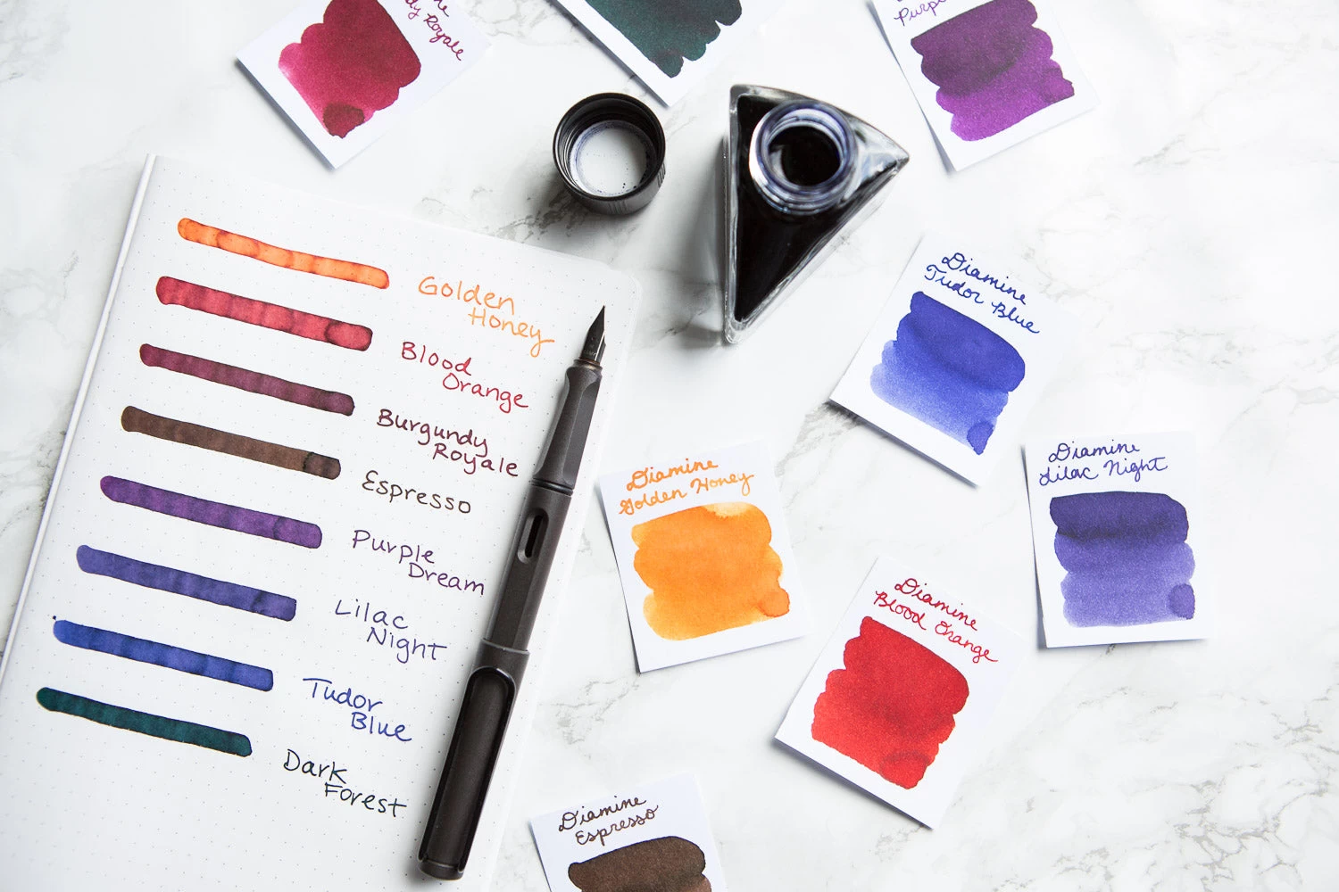 Diamine Dark Forest - Ink Sample 6 Diamine Dark Forest - Ink Sample - Image 4