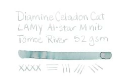 Diamine Celadon Cat - 80ml Bottled Ink -Office Tools Diamine InkReview CeladonCat TomoeRiver 52gsm 1 15786341 8878 40ab 85ce 8815b93f3907