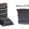 Diamine Jet Black - Ink Cartridges -Office Tools Diamine JetBlack Cartridges SwabText