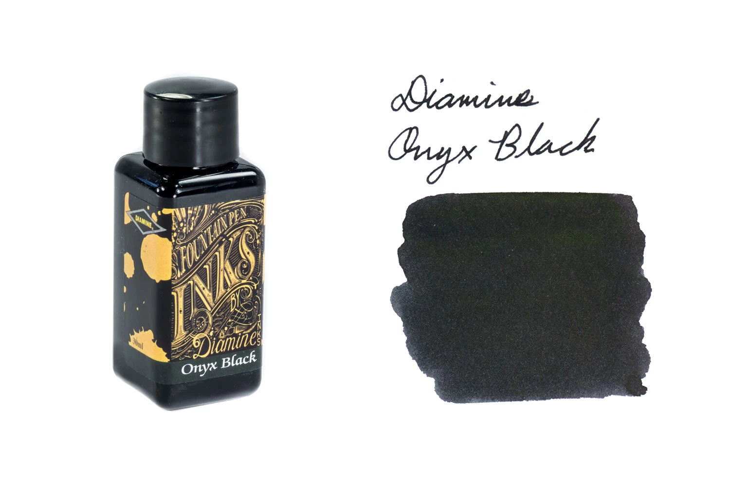 Diamine Onyx Black - 30ml Bottled Ink 3 Diamine Onyx Black - 30ml Bottled Ink