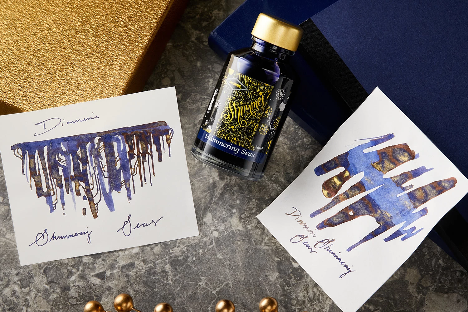 Diamine Shimmering Seas - 2ml Ink Sample 11 Diamine Shimmering Seas - 2ml Ink Sample - Image 9