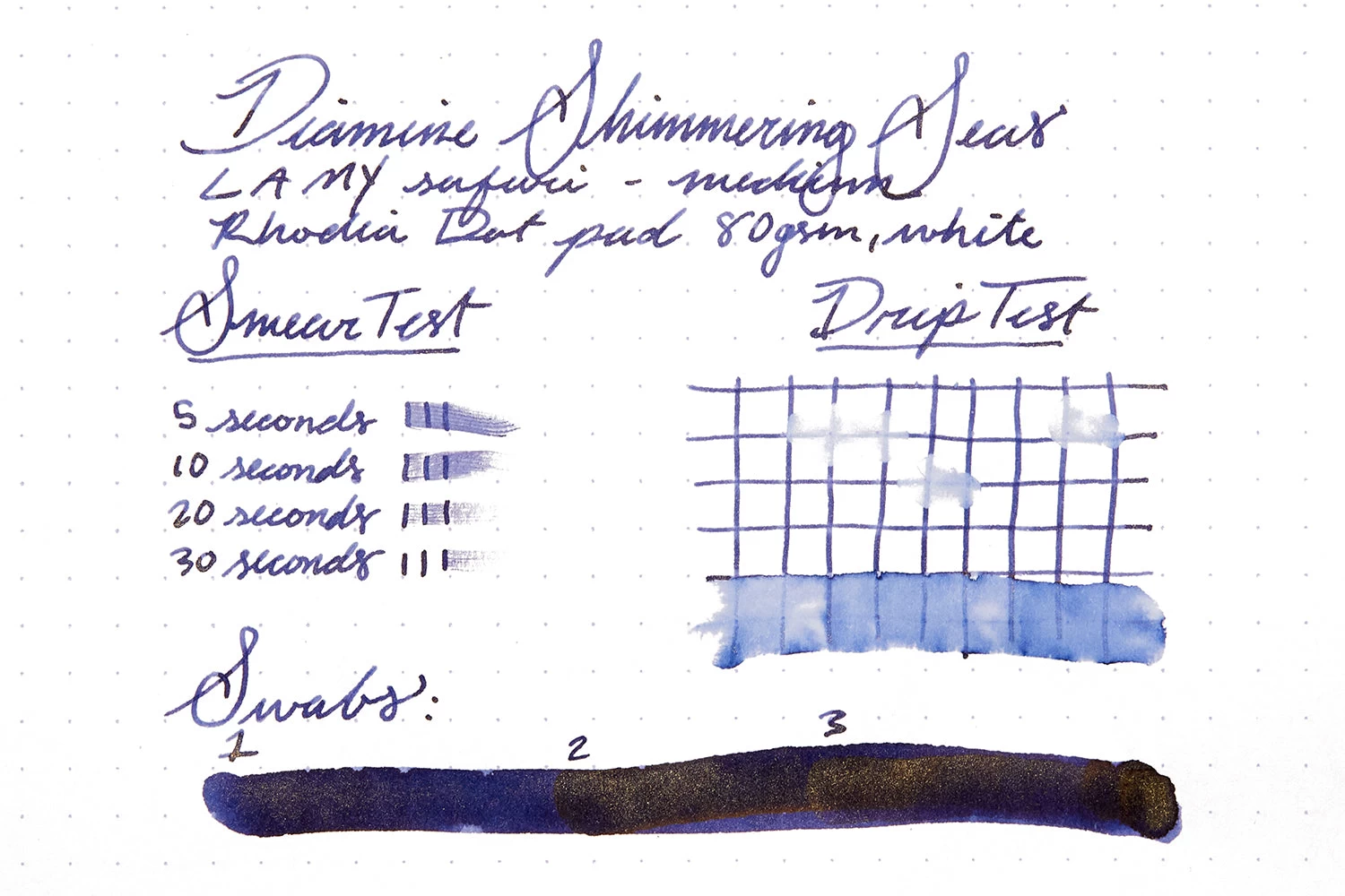 Diamine Shimmering Seas - 2ml Ink Sample 10 Diamine Shimmering Seas - 2ml Ink Sample - Image 8