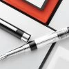 Diplomat Nexus Demo Fountain Pen - Black/Silver -Office Tools Diplomat Nexus Demo Black Chrome 2