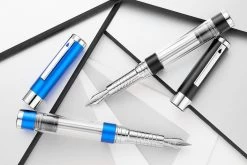 Diplomat Nexus Demo Fountain Pen - Black/Silver -Office Tools Diplomat Nexus Demo Black Chrome Blue Chrome group 2