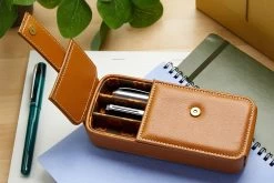 Esterbrook Triple Pen Nook - British Tan -Office Tools Esterbrook 3 PenNook BritishTan 3