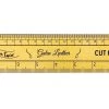 Galen Leather Brass Ruler -Office Tools GalenLeather BrassRuler ow