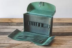 Galen Leather Writer's Medic Bag - Crazy Horse Forest Green -Office Tools GalenLeather MedicBag CrazyHorseGreen 1