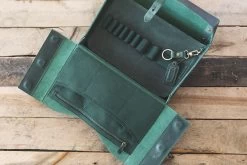 Galen Leather Writer's Medic Bag - Crazy Horse Forest Green -Office Tools GalenLeather MedicBag CrazyHorseGreen 4