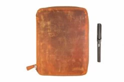 Galen Leather Zippered A5 Notebook Folio - Crazy Horse Brown 17 Galen Leather Zippered A5 Notebook Folio - Crazy Horse Brown -Office Tools GalenLeather NotebookFolio A5 CrazyHorseBrown 11