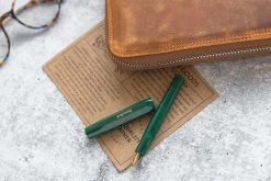 Galen Leather Zippered A5 Notebook Folio - Crazy Horse Brown 24 Galen Leather Zippered A5 Notebook Folio - Crazy Horse Brown -Office Tools GalenLeather NotebookFolio A5 CrazyHorseBrown 5