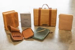 Galen Leather Zippered A5 Notebook Folio - Crazy Horse Forest Green -Office Tools GalenLeather NotebookFolio A5 CrazyHorseGreen 5