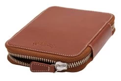 Galen Leather Zippered 10 Slot Pen Case - Brown -Office Tools GalenLeather PenCase 10Slot Brown OW 2