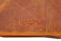 Galen Leather Zippered 40 Slot Pen Case - Crazy Horse Brown -Office Tools GalenLeather PenCase 40Slot CrazyHorseBrown OW 6