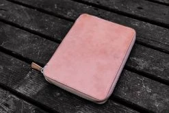 Galen Leather Zippered A5 Notebook Folio - Natural -Office Tools GalenLeather ZipperedFolio A5 Natural 9
