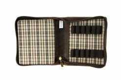 Girologio 12 Zippered Pen Case - Bomber Brown -Office Tools Girologio Case 12 BomberBrown 3