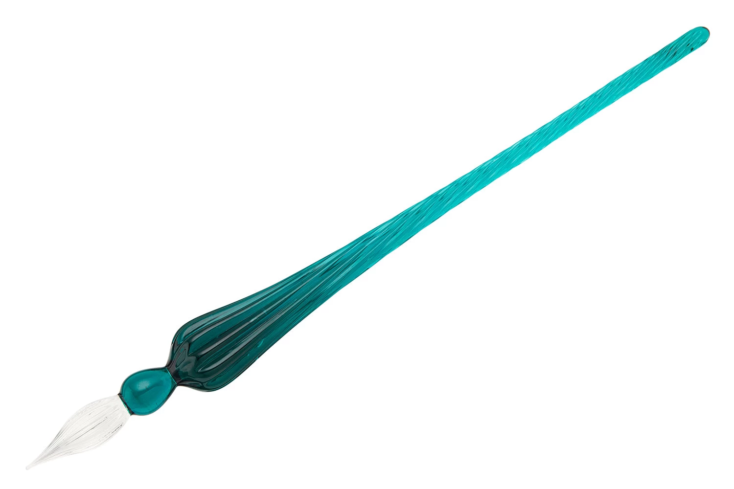 Herbin Round Glass Dip Pen - Turquoise 3 Herbin Round Glass Dip Pen - Turquoise