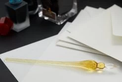 Herbin Round Glass Dip Pen - Amber -Office Tools Herbin RoundGlassDipPen Sand 1