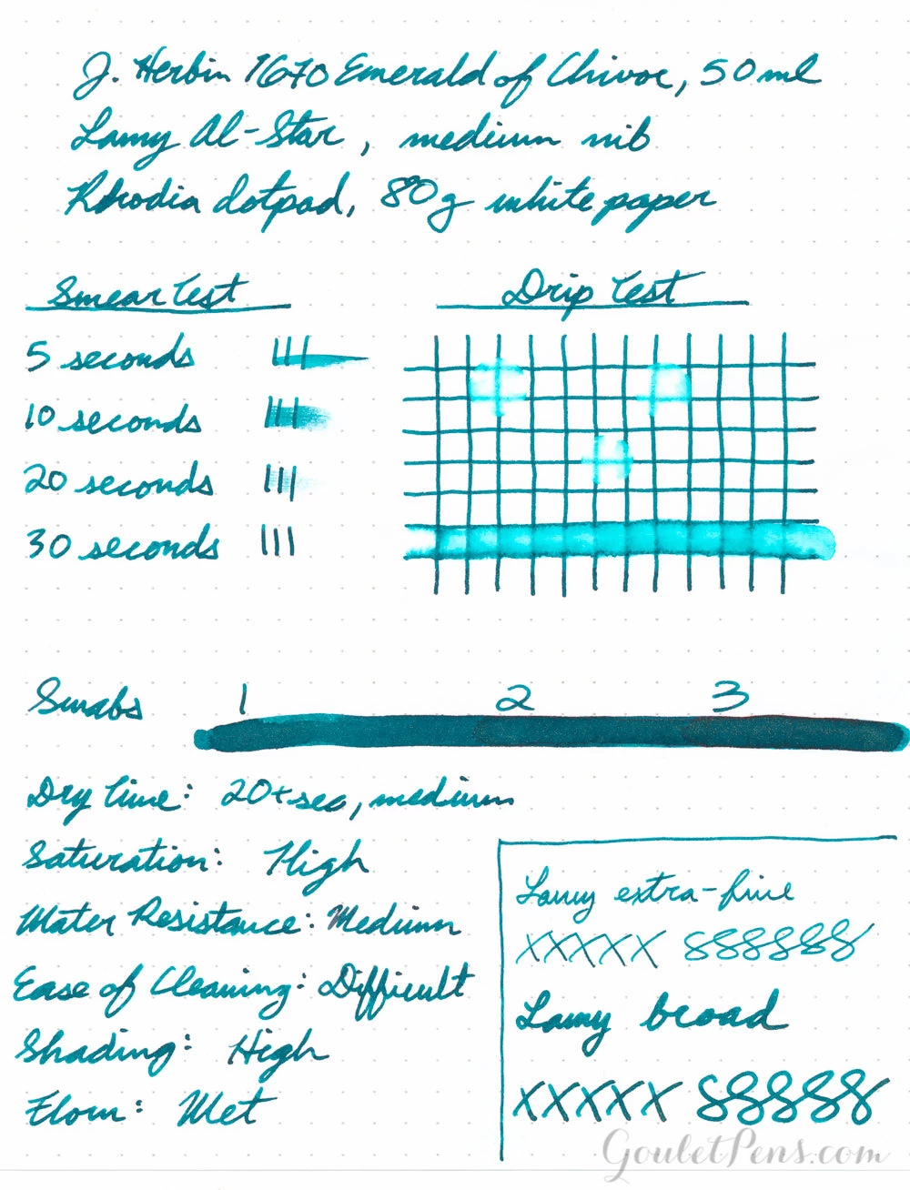 Jacques Herbin 1670 Emerald Of Chivor - 50ml Bottled Ink 14 Jacques Herbin 1670 Emerald Of Chivor - 50ml Bottled Ink - Image 12
