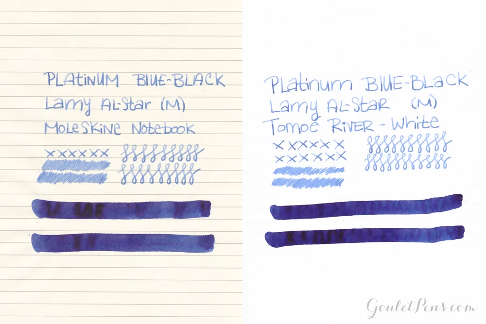 Platinum Blue-Black - Ink Sample 8 Platinum Blue-Black - Ink Sample - Image 6