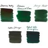 Dark Green Ink Sample Set -Office Tools InkSampleSet DarkGreen 2023 SwabText