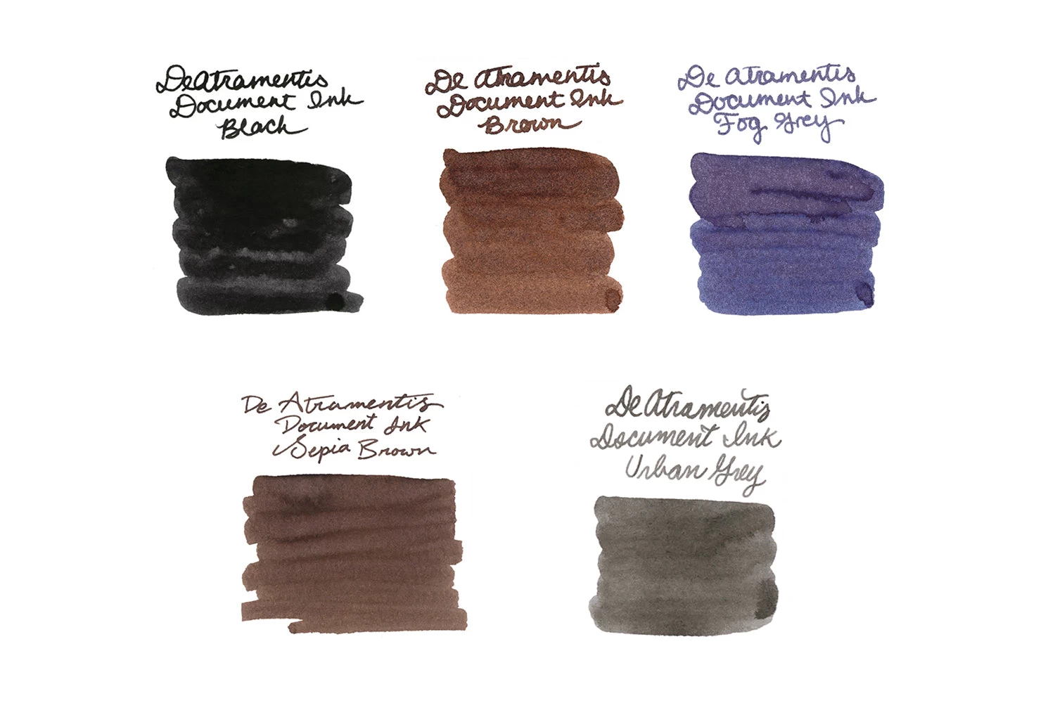 De Atramentis Document Ink Sample Set 3 De Atramentis Document Ink Sample Set