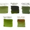 Olive Green Ink Sample Set -Office Tools InkSampleSet OliveGreen 2023 SwabText