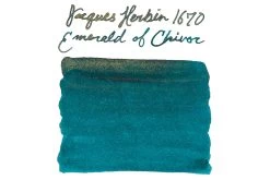 Jacques Herbin 1670 Anniversary Ink Gift Set -Office Tools JacquesHerbin 1670 EmeraldOfChivor SwabText c741b709 8fa3 4716 b402 1a9bff2b19c1