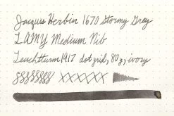 Jacques Herbin 1670 Stormy Grey - Ink Sample -Office Tools JacquesHerbin 1670 StormyGrey InkReview Leuchtturm1917 80g 1 16bc6995 bcbf 4b54 90f7 831540bec57a