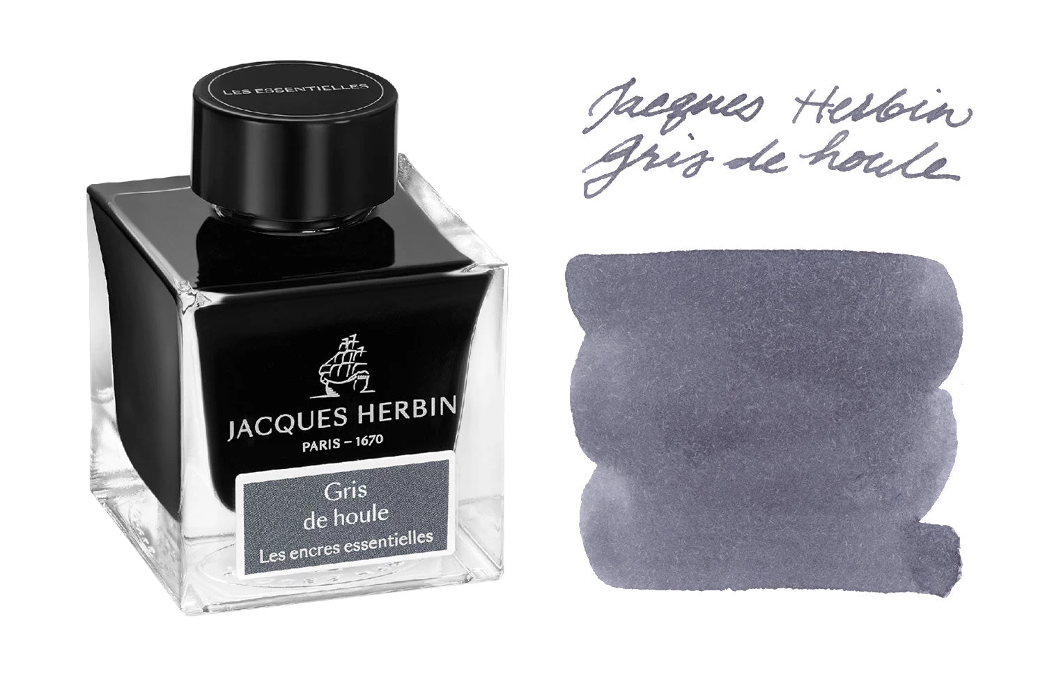 Jacques Herbin Gris De Houle - 50ml Bottled Ink 3 Jacques Herbin Gris De Houle - 50ml Bottled Ink
